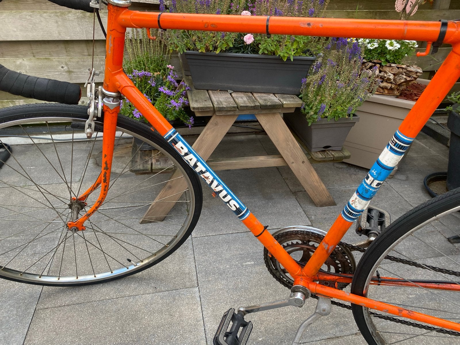 Mooie oude Batavus retro fiets met nieuwe banden, Ophalen, Gebruikt, Batavus