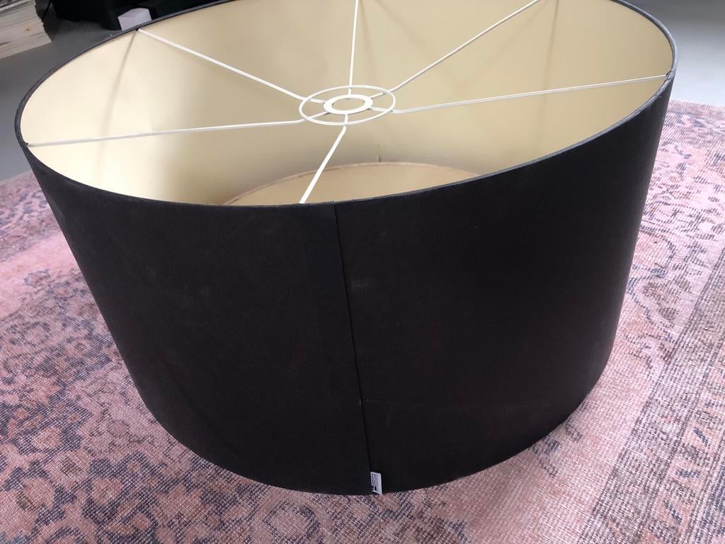 Lampenkap merk Rosan, Ophalen, Gebruikt, Zwart, Rond