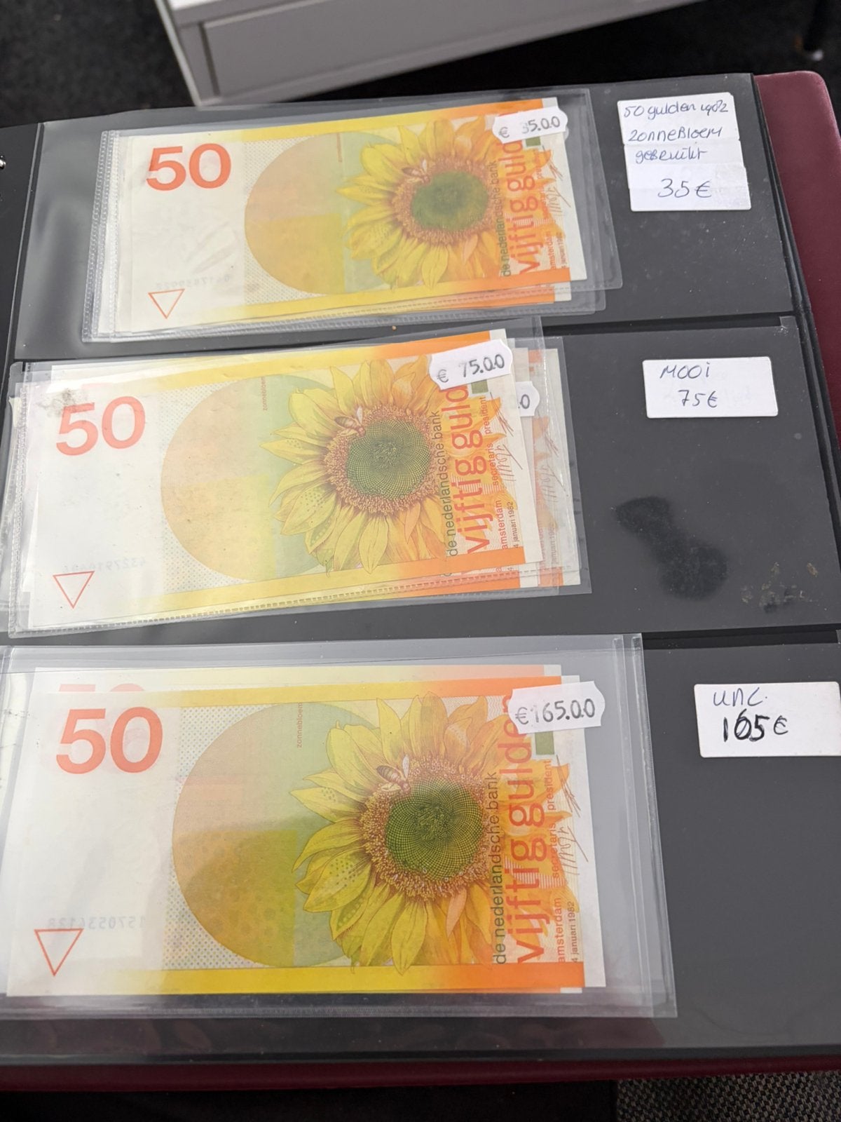 50 gulden 1982 zonnebloem biljetten Nederland, Postzegels en Munten, Bankbiljetten | Nederland, Ophalen of Verzenden, 50 gulden