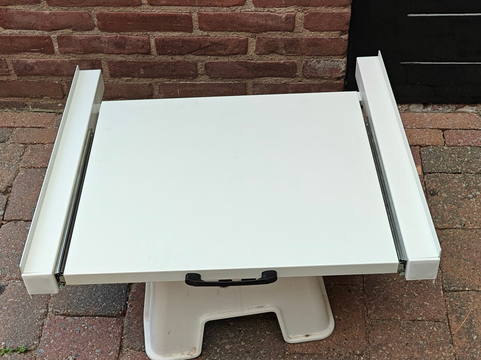 Stapelkit / tussenstuk wasmachine en droger met lekbak, Ophalen of Verzenden, Nieuw
