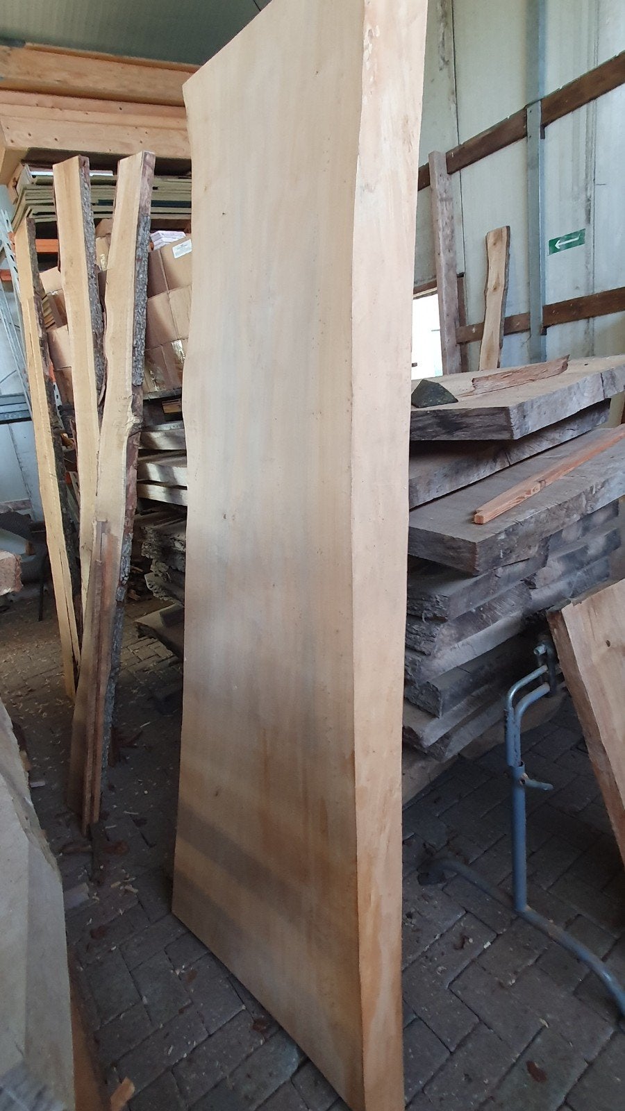 eettafel schaaldeel populier, Ophalen of Verzenden, Rechthoekig, 150 tot 200 cm, 50 tot 100 cm