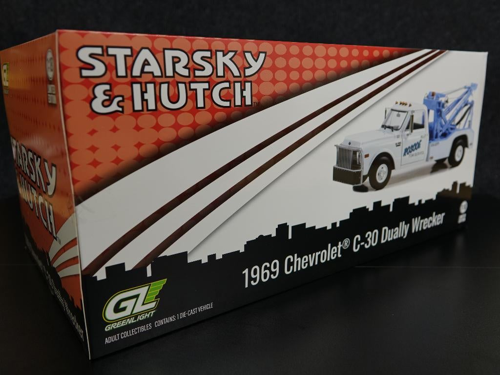 Greenlight 1:18 1969 Chevrolet C30 wrecker Starsky and Hutch, Overige merken, Auto, Onbekend, Nieuw