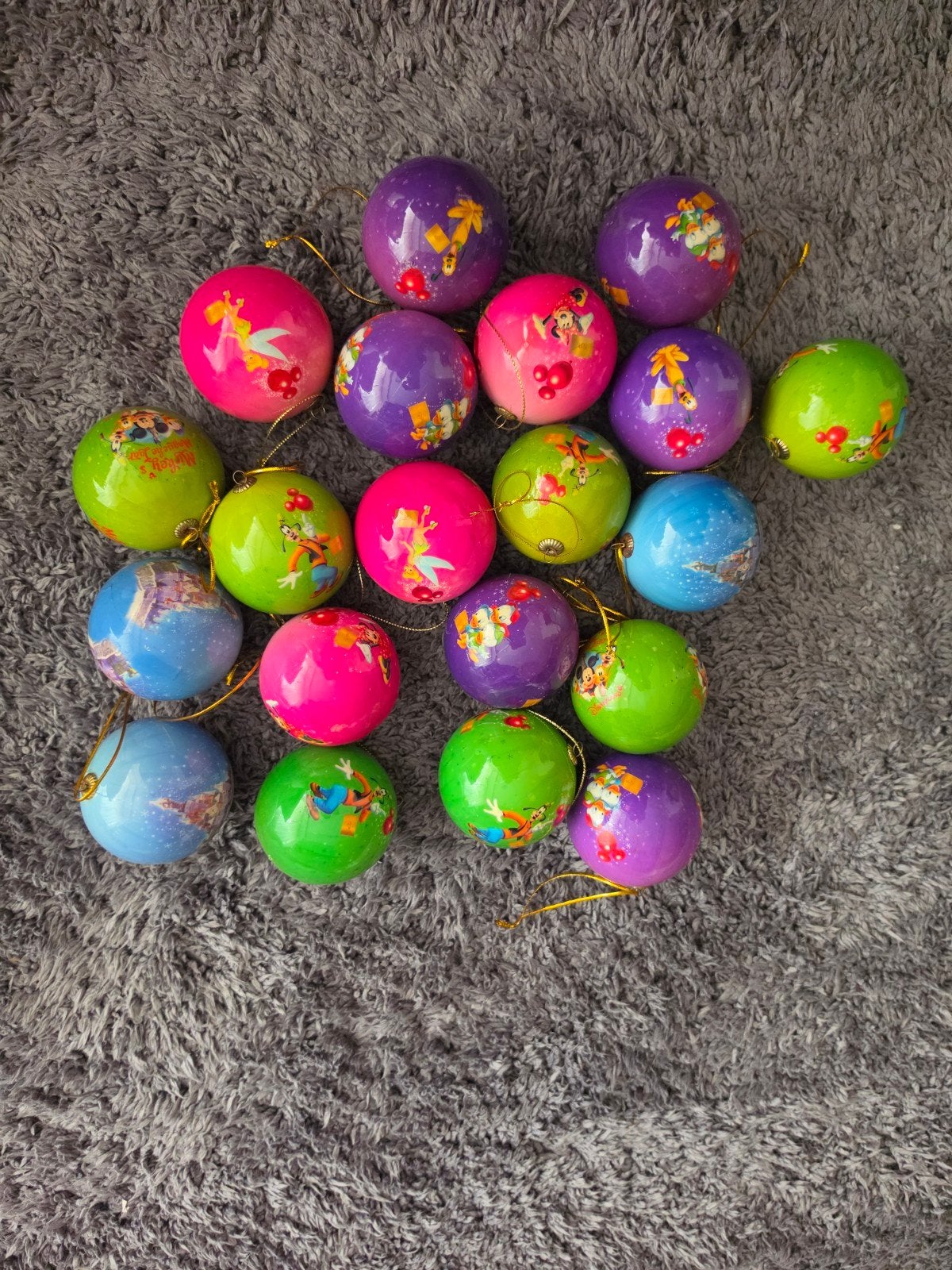 Disney kerstballen, Ophalen of Verzenden, Overige figuren, Gebruikt, Overige typen