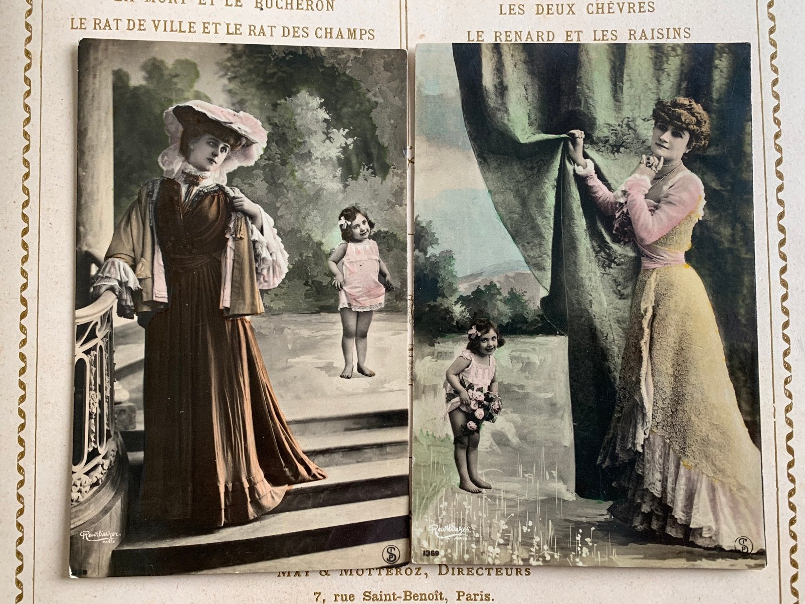 1906 Moeder en dochter - Reutlinger Paris (KK), Ophalen of Verzenden, Voor 1920, Gelopen, Kinderen