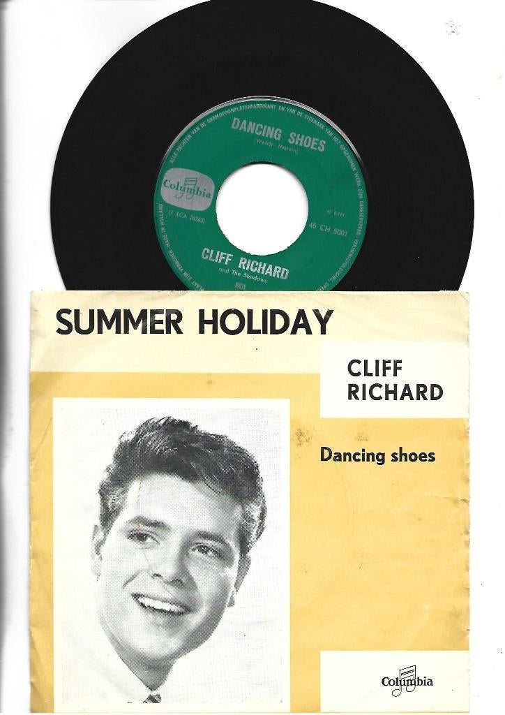 CLIFF RICHARD SINGLE 7" SUMMER HOLIDAY 1963, Cd's en Dvd's, 7 inch, Single, Ophalen of Verzenden, Zo goed als nieuw