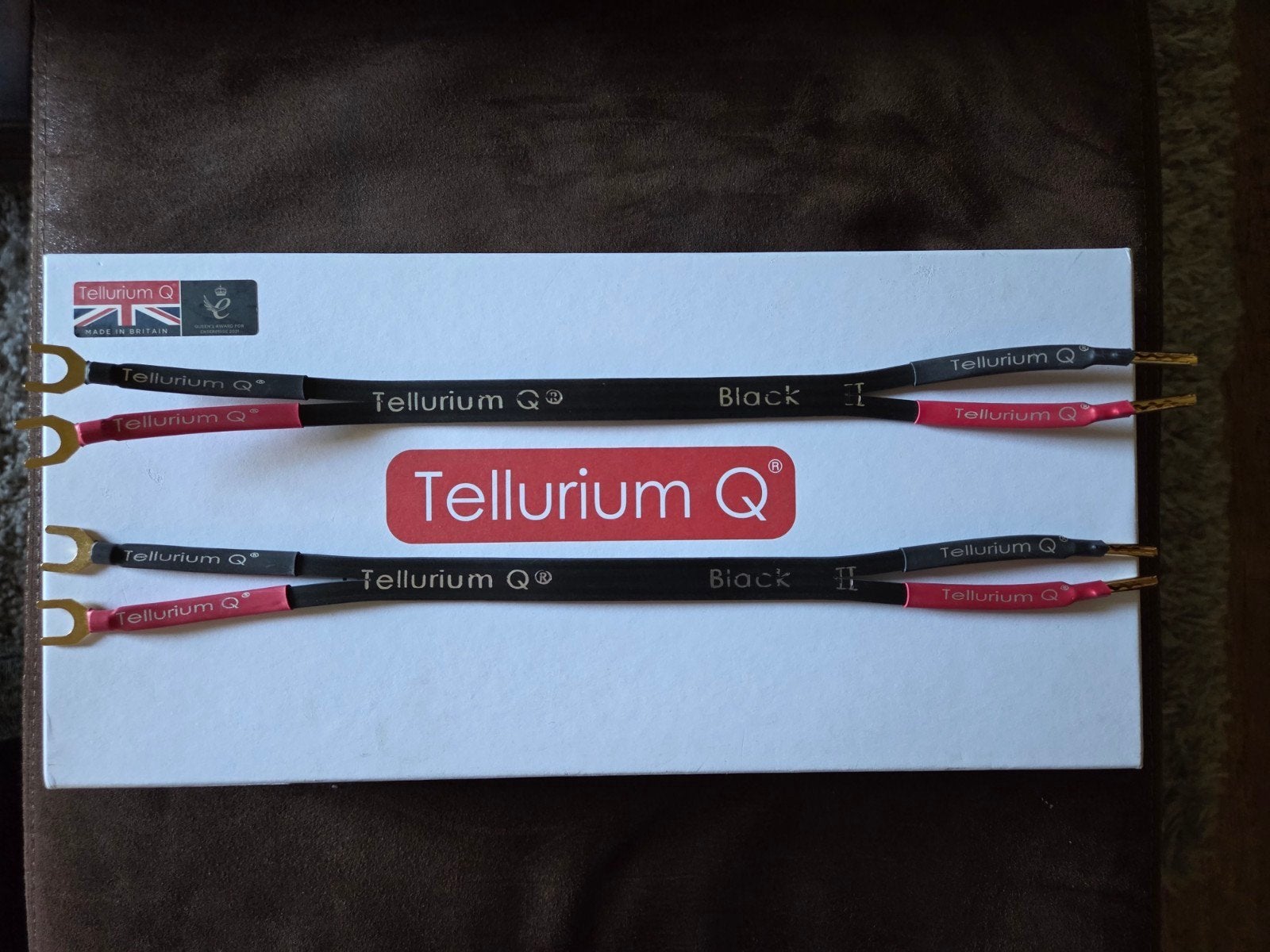 Tellurium Q Black II jumpers, Audio, Tv en Foto, Ophalen of Verzenden, Zo goed als nieuw, Minder dan 2 meter, Luidsprekerkabel