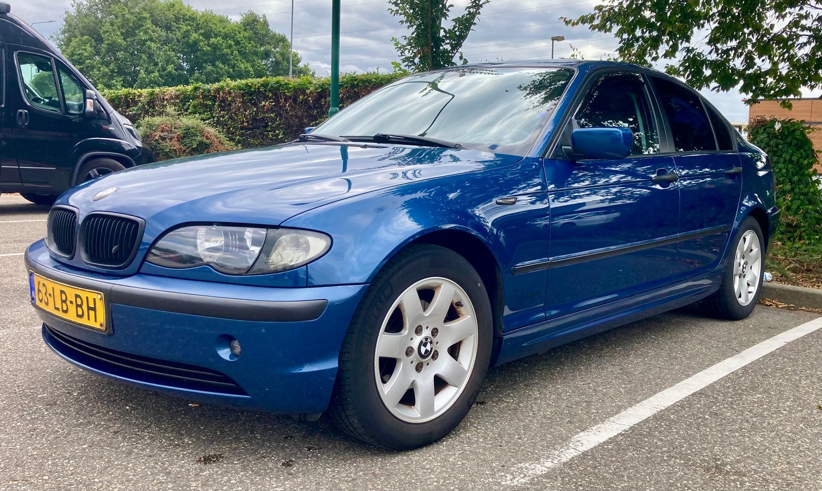 Sportieve BMW 3-Serie E46 1.8 I 316 2002 Blauw, Auto's, 4 cilinders, Blauw, 1796 cc, Handgeschakeld