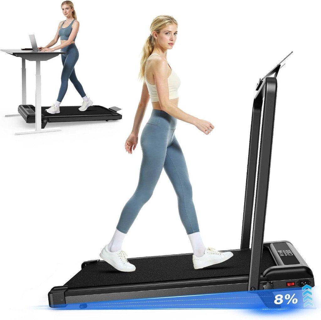 Loopband Bureau | Inklapbaar | Helling | 1-10 km/u, Ophalen, Zo goed als nieuw, Loopband