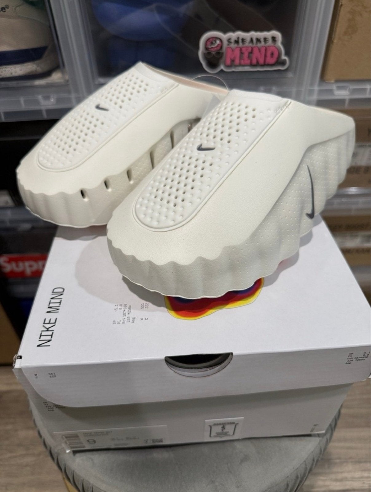 Nike Mind Force Slippers - Nieuw, Kleding | Heren, Ophalen of Verzenden, Nieuw, Wit, Slippers
