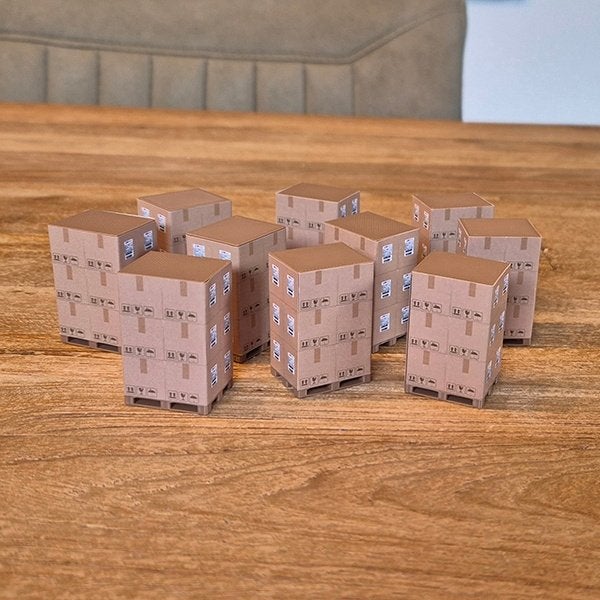 Pallet met Dozen 1-50 (Set van 10), Ophalen of Verzenden, Nieuw, Bus of Vrachtwagen, Wsi