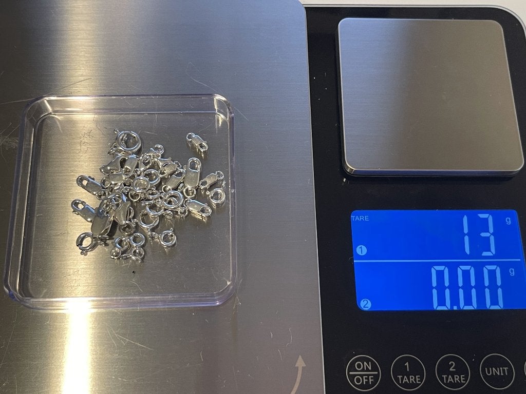 Zilveren sluitingen 925 1e gehalte 13gr Heerens&Heerens, Ophalen of Verzenden, Zilver