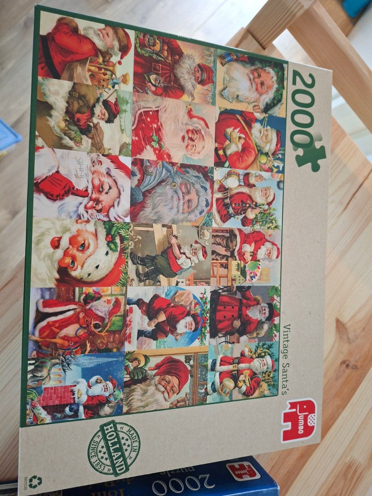 moeilijke puzzels kerstmannen, Hobby en Vrije tijd, Ophalen, Meer dan 1500 stukjes, Zo goed als nieuw, Legpuzzel