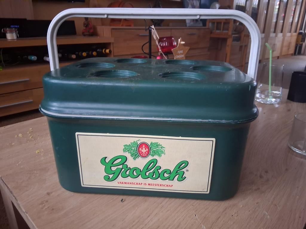 Grolsch vintage koelbox, Caravans en Kamperen, Ophalen, Koelelement