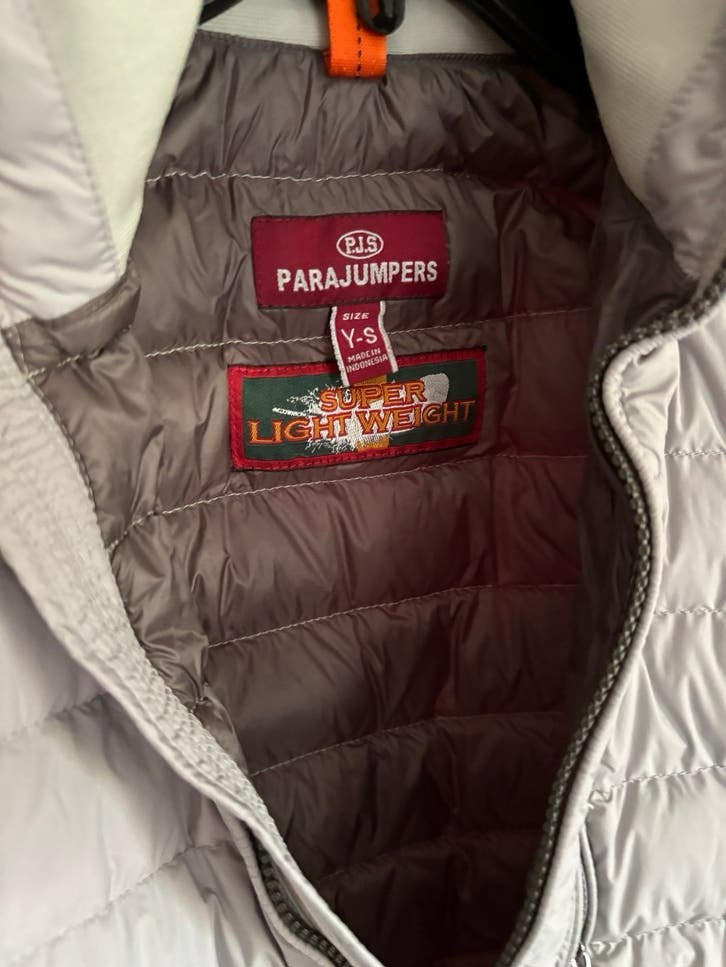 Parajumpers Super Lightweight beige Jas - Maat Y-S, Kleding | Dames, Jassen | Winter, Ophalen of Verzenden, Zo goed als nieuw