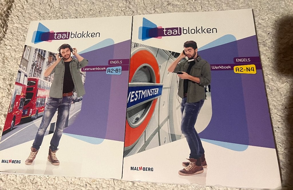 Taalblokken Engels leerwerkboek & werkboek A2-B1, Ophalen, Engels, Malmberg, Nieuw