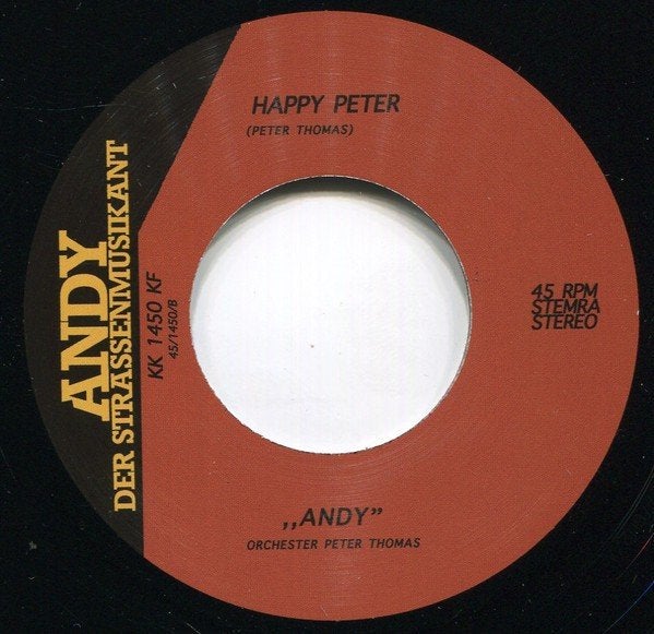 Nieuwpersing vinylsingle andy der strassenmusikant 2023 gezo, Ophalen of Verzenden, Zo goed als nieuw, Overige formaten, Levenslied of Smartlap