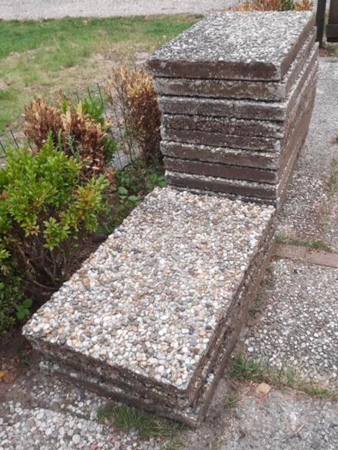 Grindtegels 40x60 GRATIS 25 stuks Ophalen, Tuin en Terras, Tegels en Klinkers, Ophalen, Zo goed als nieuw, Beton, Terrastegels