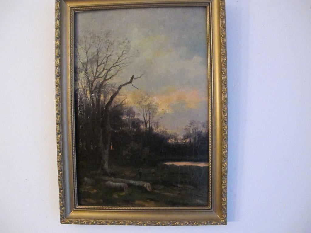 Julius Jacobus van de Sande Bakhuyzen  ( Avond  schemering ), Antiek en Kunst, Kunst | Schilderijen | Klassiek, Ophalen of Verzenden