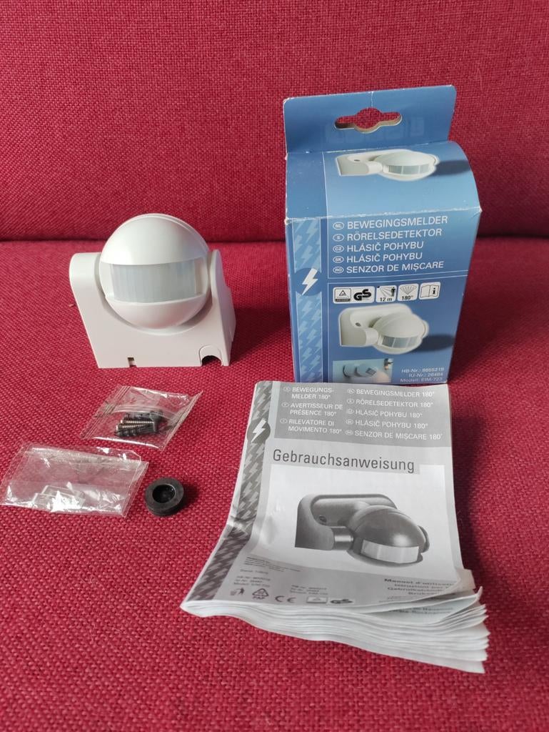 Bewegingsmelder EIM-723 - Nieuw in doos, Ophalen of Verzenden, Nieuw, Detector, Sensor of Melder, Beweging