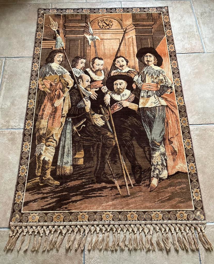Vintage wandkleed / vloerkleed Schutters van Wijk XI, Ophalen of Verzenden, Zo goed als nieuw, Rechthoekig