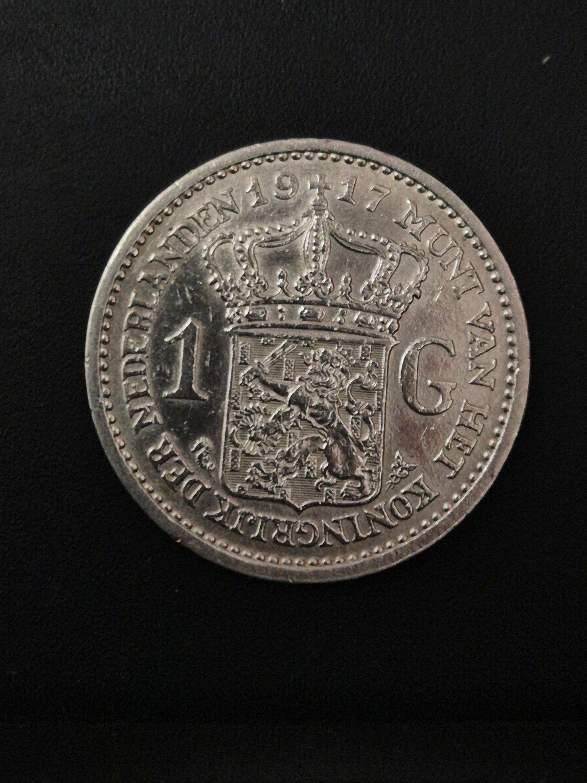 1 Gulden 1917, 1 gulden, Verzenden, Zilver, Koningin Wilhelmina