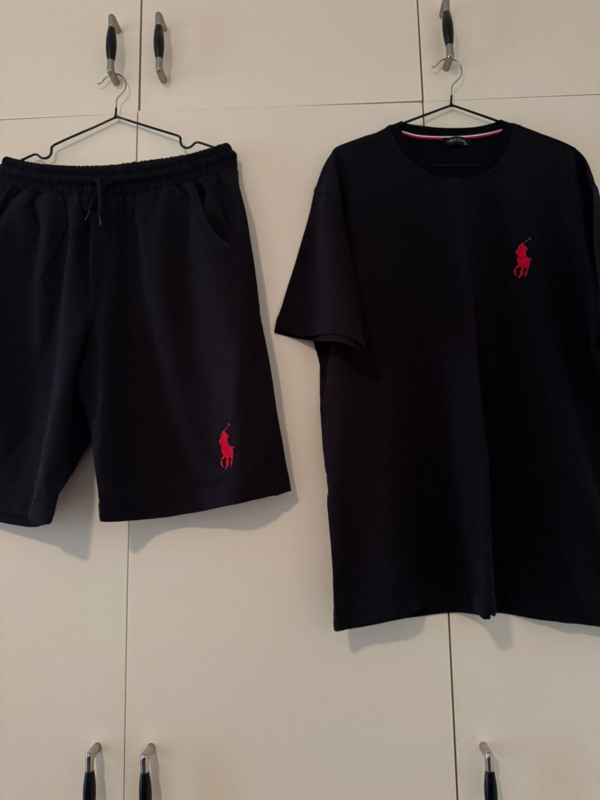 Polo Ralph Lauren set – T-shirt + korte broek, Ophalen of Verzenden, Nieuw, Zwart