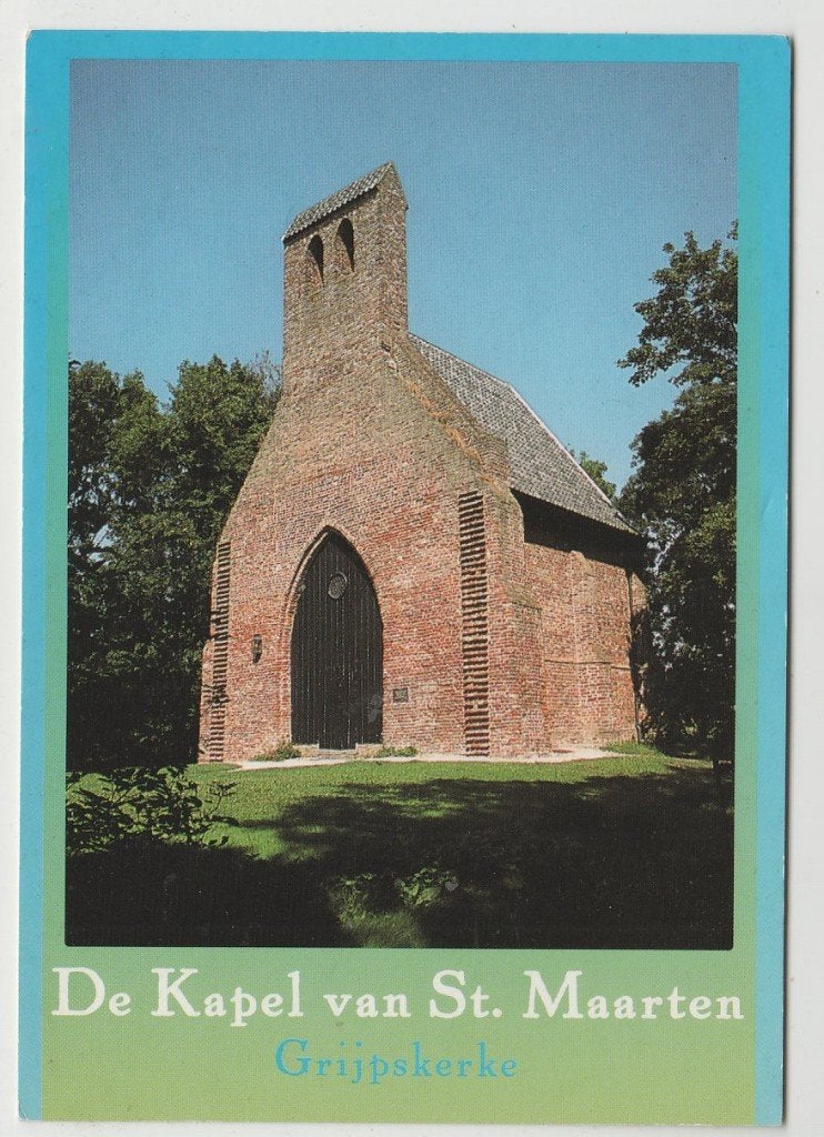 Grijpskerke- De Kapel van St. Maarten- Ongelopen, Verzenden, 1980 tot heden, Ongelopen, Zeeland