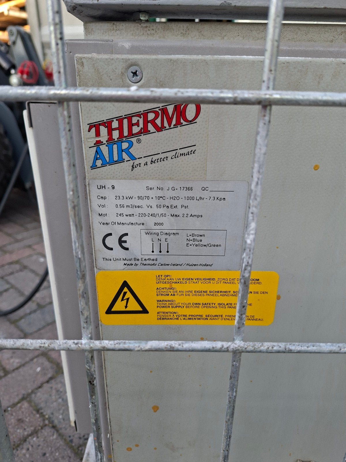 thermo air lucht verwarmer, Doe-het-zelf en Verbouw, Ophalen, Minder dan 60 cm, Radiator, 30 tot 80 cm