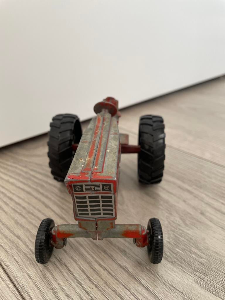Vintage Speelgoed Tractor - Rood/Grijs Metaal ERTL CS, Ophalen of Verzenden, Gebruikt