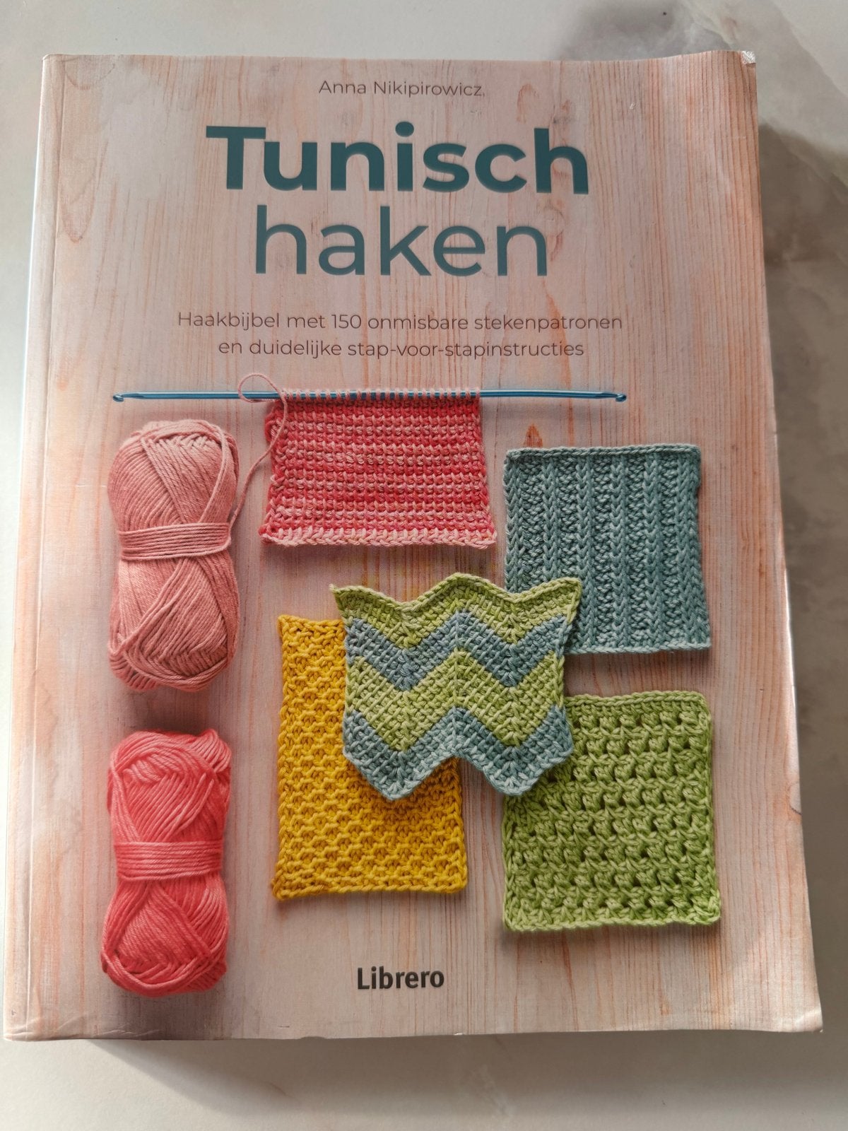 Tunisch Haken Boek - Waterschade, Matige Staat, Ophalen of Verzenden