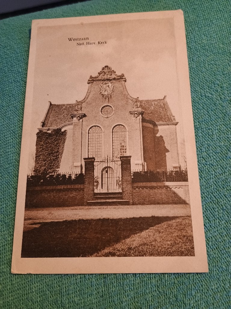 Westzaan Ned Herv kerk, Verzenden, 1920 tot 1940, Gelopen, Noord-Holland
