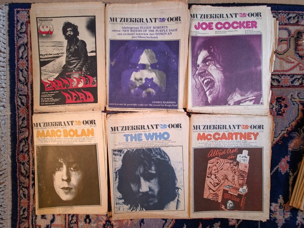 Unieke collectie vroege Muziekkrant OOR (1971-1974), Boeken, Ophalen of Verzenden, Gelezen, Muziek, Film of Tv
