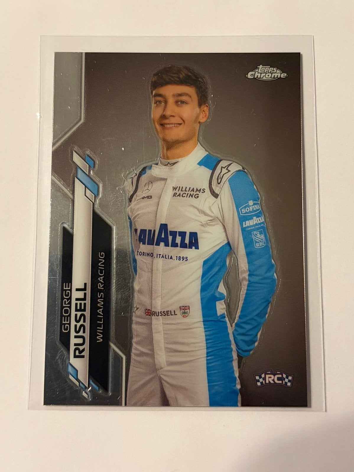 Topps F1 2020 Chrome George Russell RC, Verzamelen, Ophalen of Verzenden, Zo goed als nieuw, Formule 1