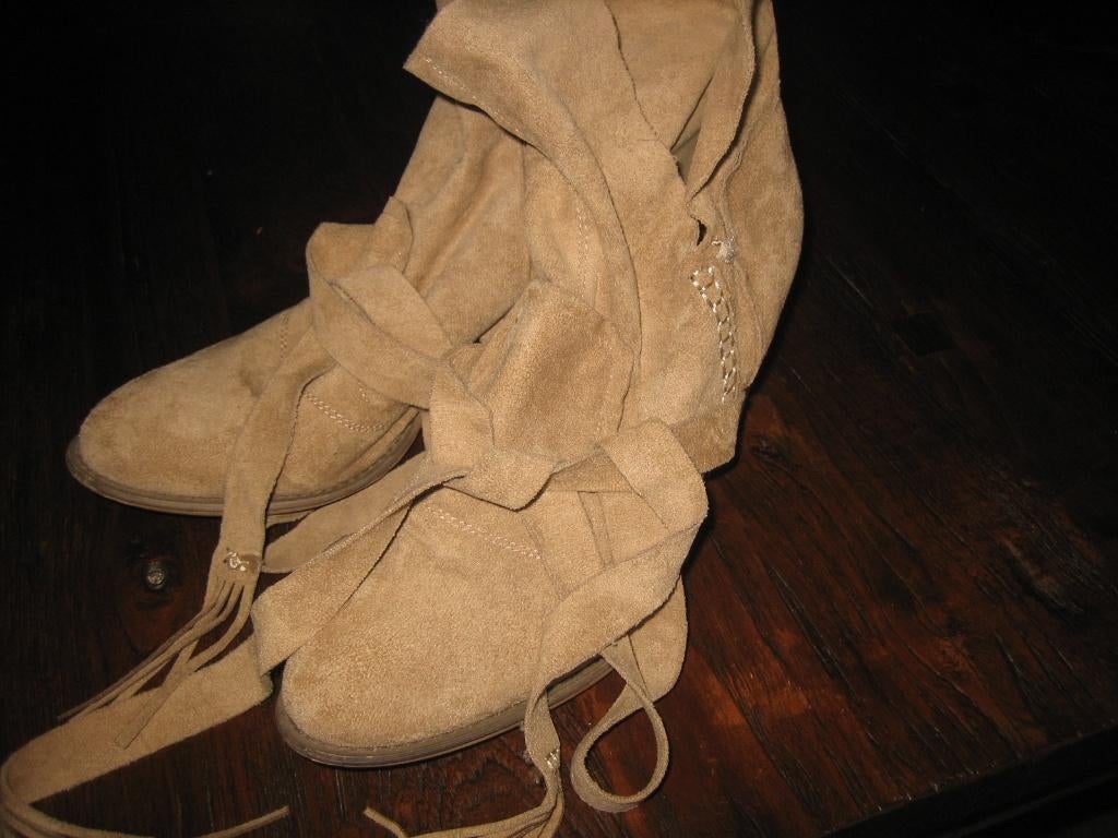 enkel laarsjes, LUCKY SHOES, Beige, Ophalen of Verzenden, Gedragen