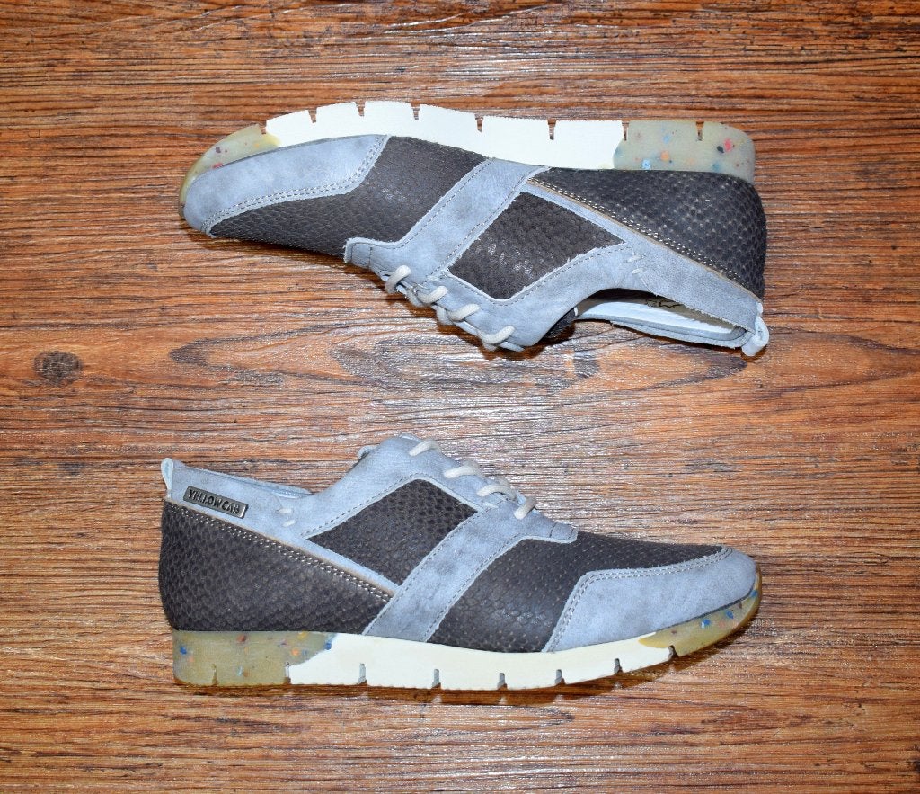 YELLOW CAB - leren TOPIC sneakers grey - maat 37, Overige kleuren, Nieuw, Ophalen of Verzenden, Yellow Cab