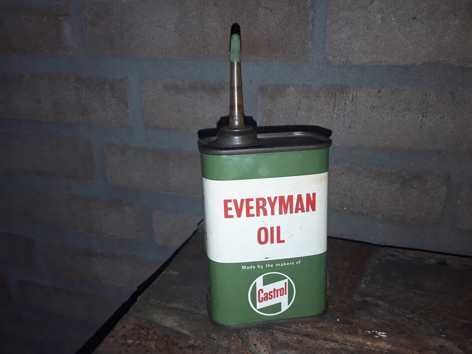 Vintage Castrol olieblikje., Verzamelen, Ophalen of Verzenden, Gebruiksvoorwerp