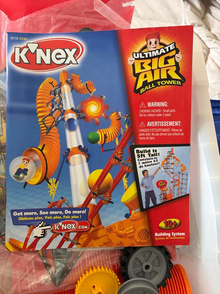 K'nex bal toren en draaimolen, Kinderen en Baby's, Speelgoed | Bouwstenen, Ophalen, Gebruikt, K'nex