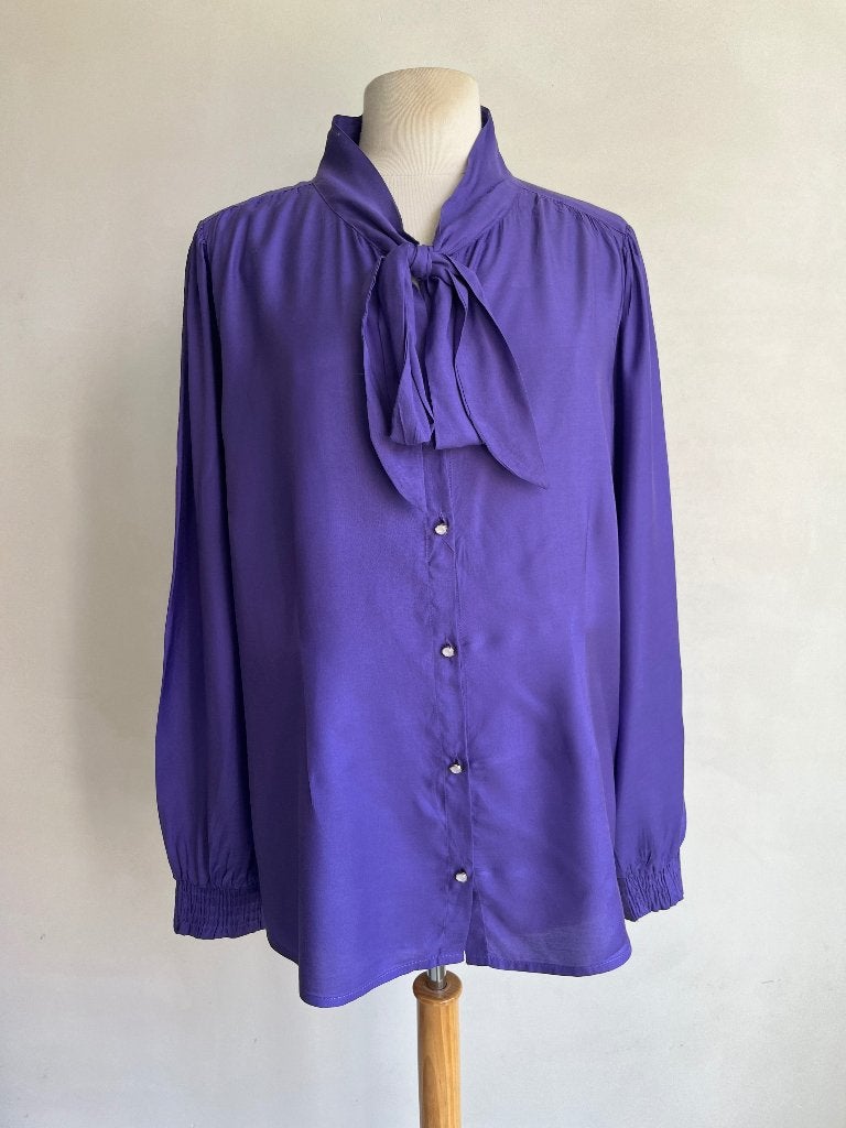 cream blouse paars maat 46, Kleding | Dames, Verzenden, Paars, Maat 46/48 (XL) of groter, Cream