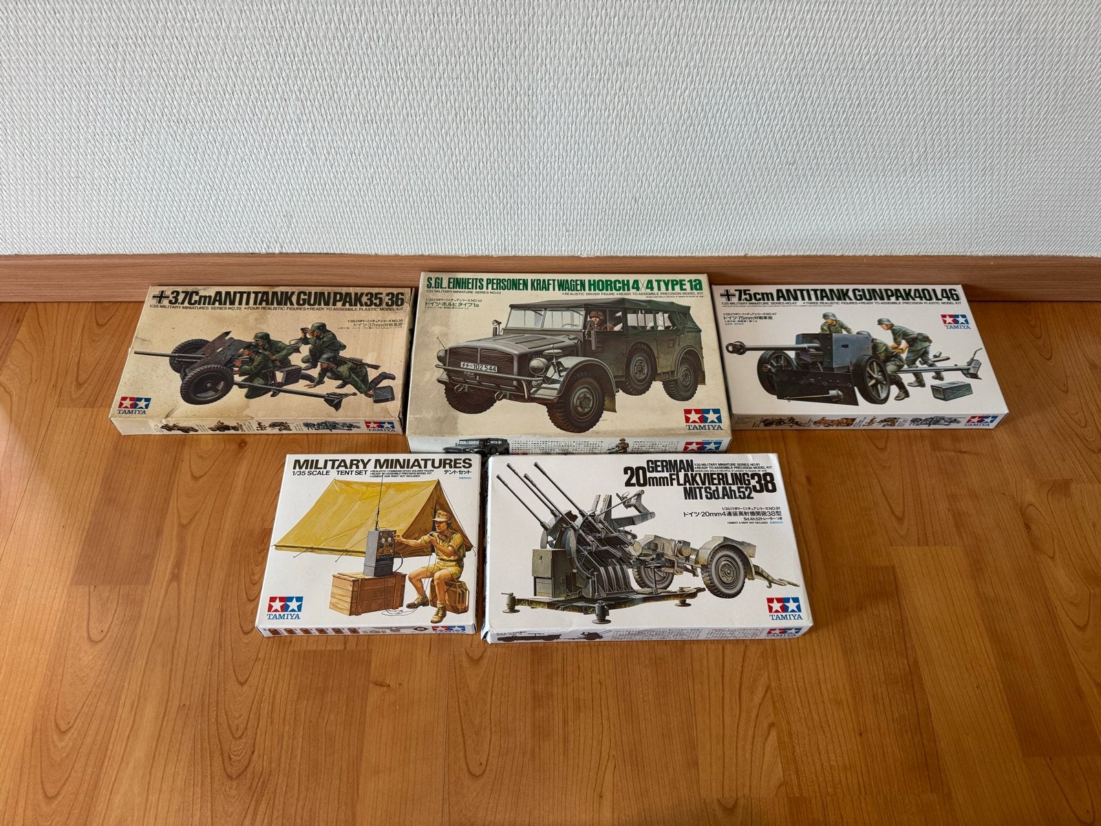 Tamiya Militaire Miniatuur Modellen - 5 Stuks, Ophalen of Verzenden, Gebruikt