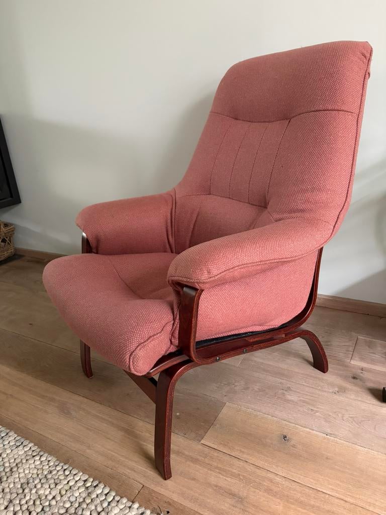 Vintage easy chair’s 2 stuks Ingmar Relling, 75 tot 100 cm, Ophalen of Verzenden, Zo goed als nieuw, 50 tot 75 cm