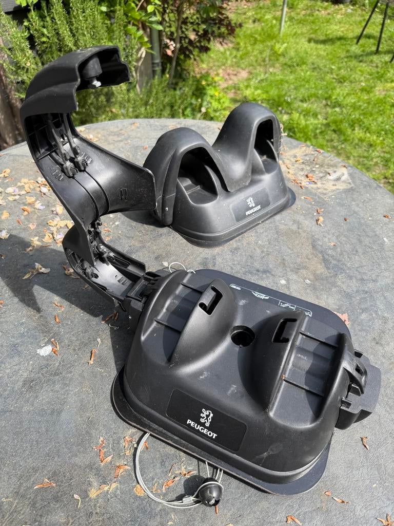 Peugeot OEM skihouders set — compleet met slot (nieuw!), Auto diversen, Dakdragers, Ophalen of Verzenden, Zo goed als nieuw