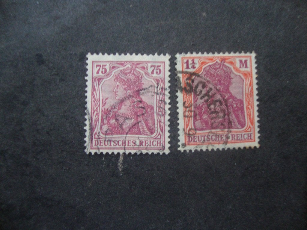 Duitse Rijk serie 197-198 Gestempeld., Ophalen of Verzenden, Overige periodes, Gestempeld