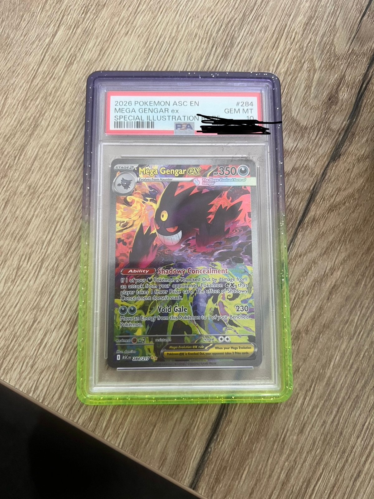 Mega Gengar EX 284/217 ( PSA 10! ), Ophalen of Verzenden, Zo goed als nieuw