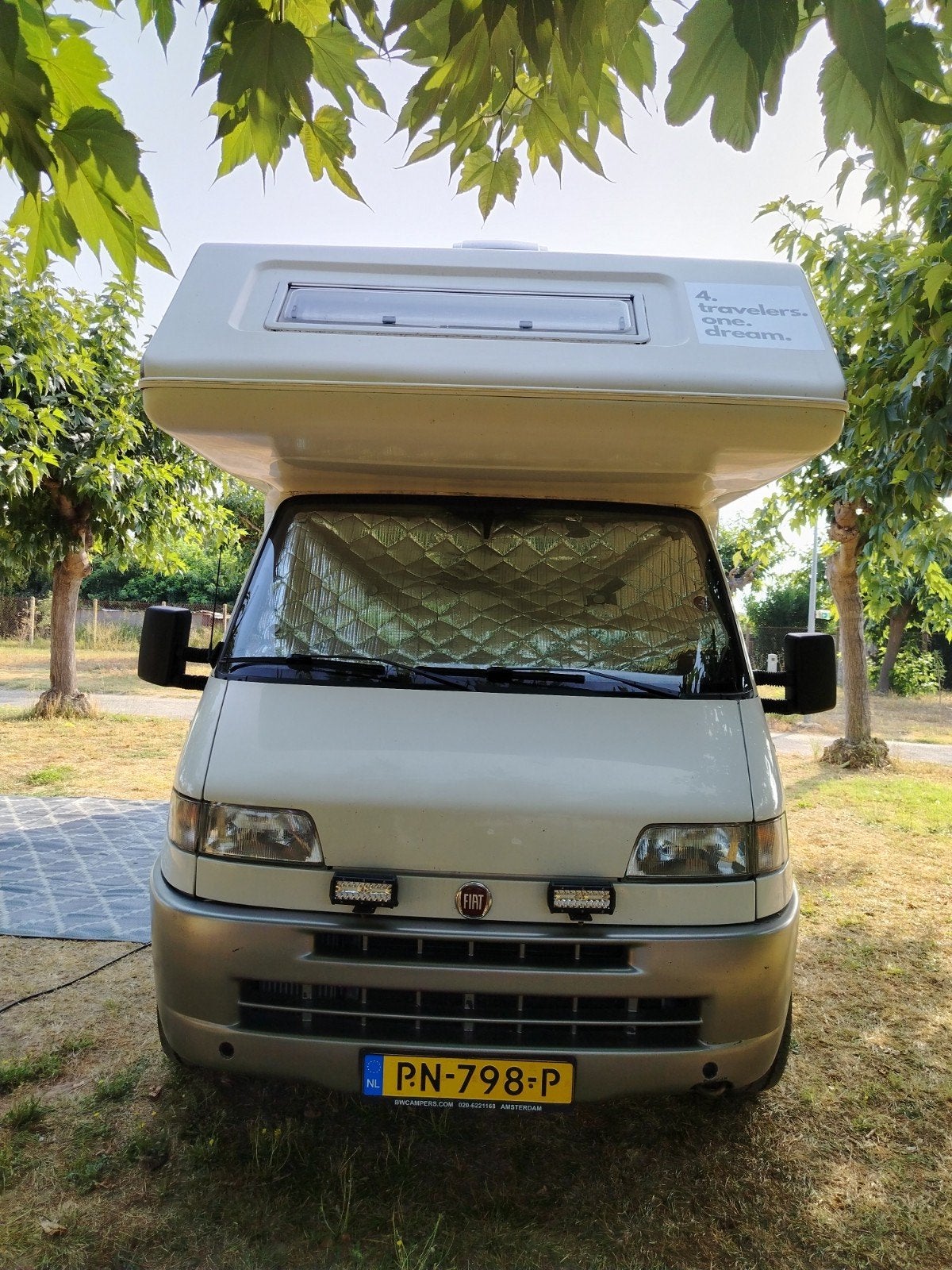 Complete en goed onderhouden Fiat Ducato 230 2.8 idtd camper, Standaard zit, Alkoof, Fiat, 6 tot 7 meter