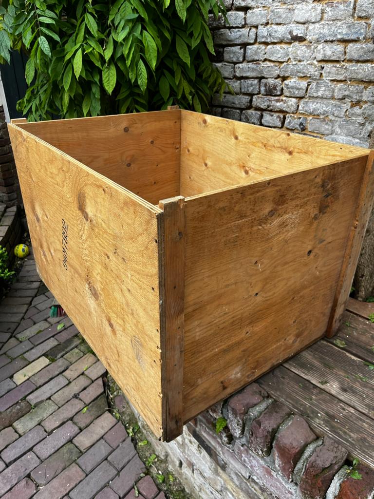 Grote houten kist / bak voor opslag of decoratie, Doe-het-zelf en Verbouw, Kratten en Dozen, Ophalen, 100 cm of meer, 60 cm of meer