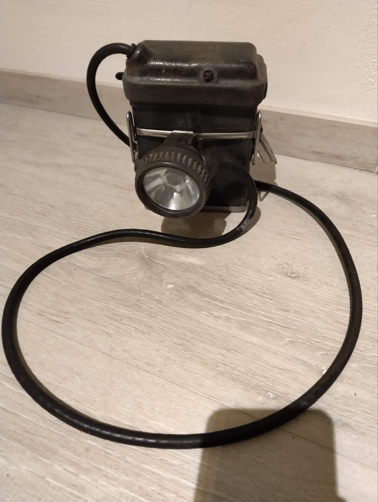Vintage mijnlamp LEAG Dortmund MLC4.1 - Compleet met accu, Ophalen of Verzenden