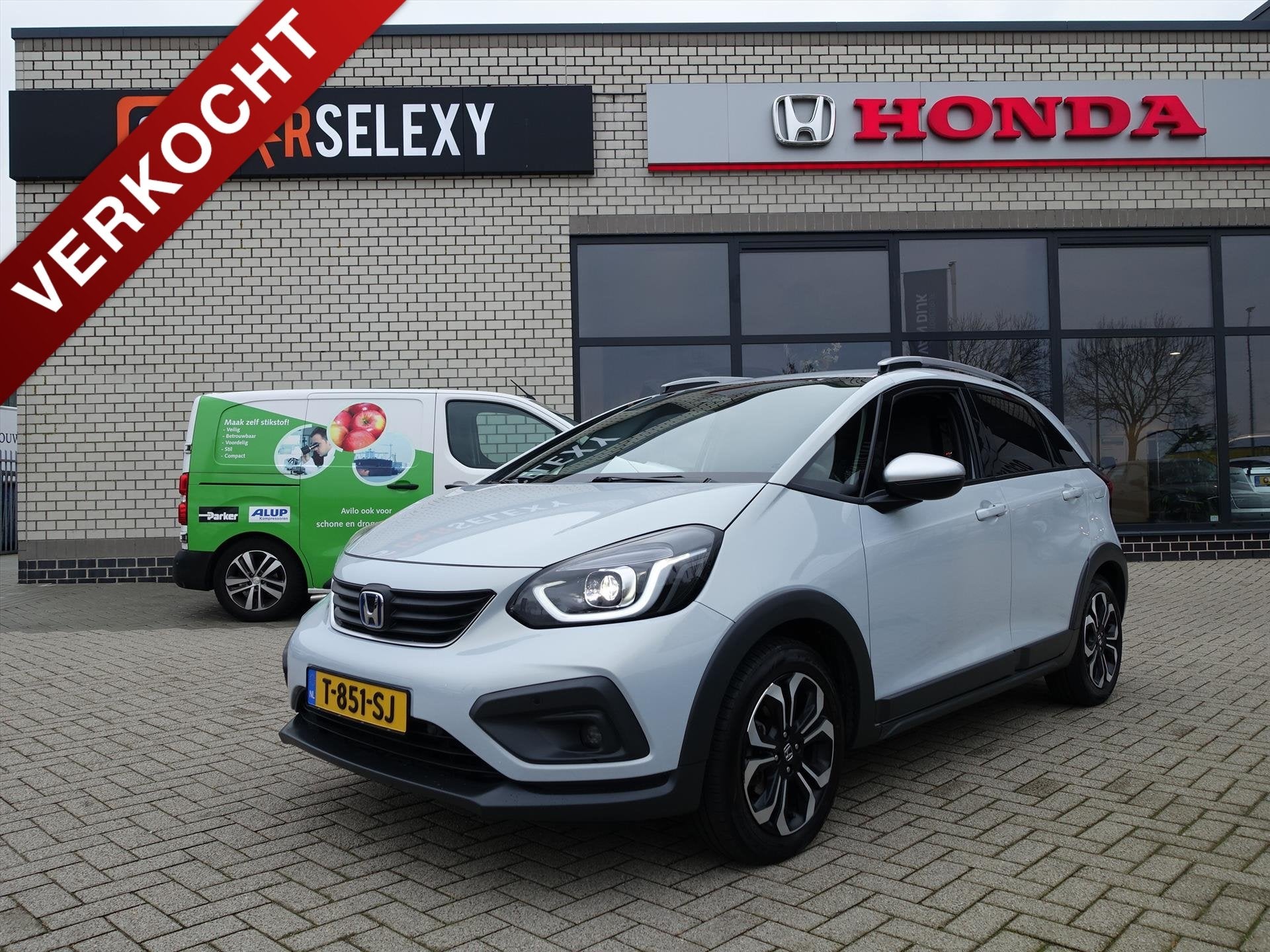 HONDA Jazz 1.5 i-MMD 109pk Hybrid CVT Crosstar Trekhaak, Auto's, 1227 kg, Stof, Euro 6, 4 cilinders