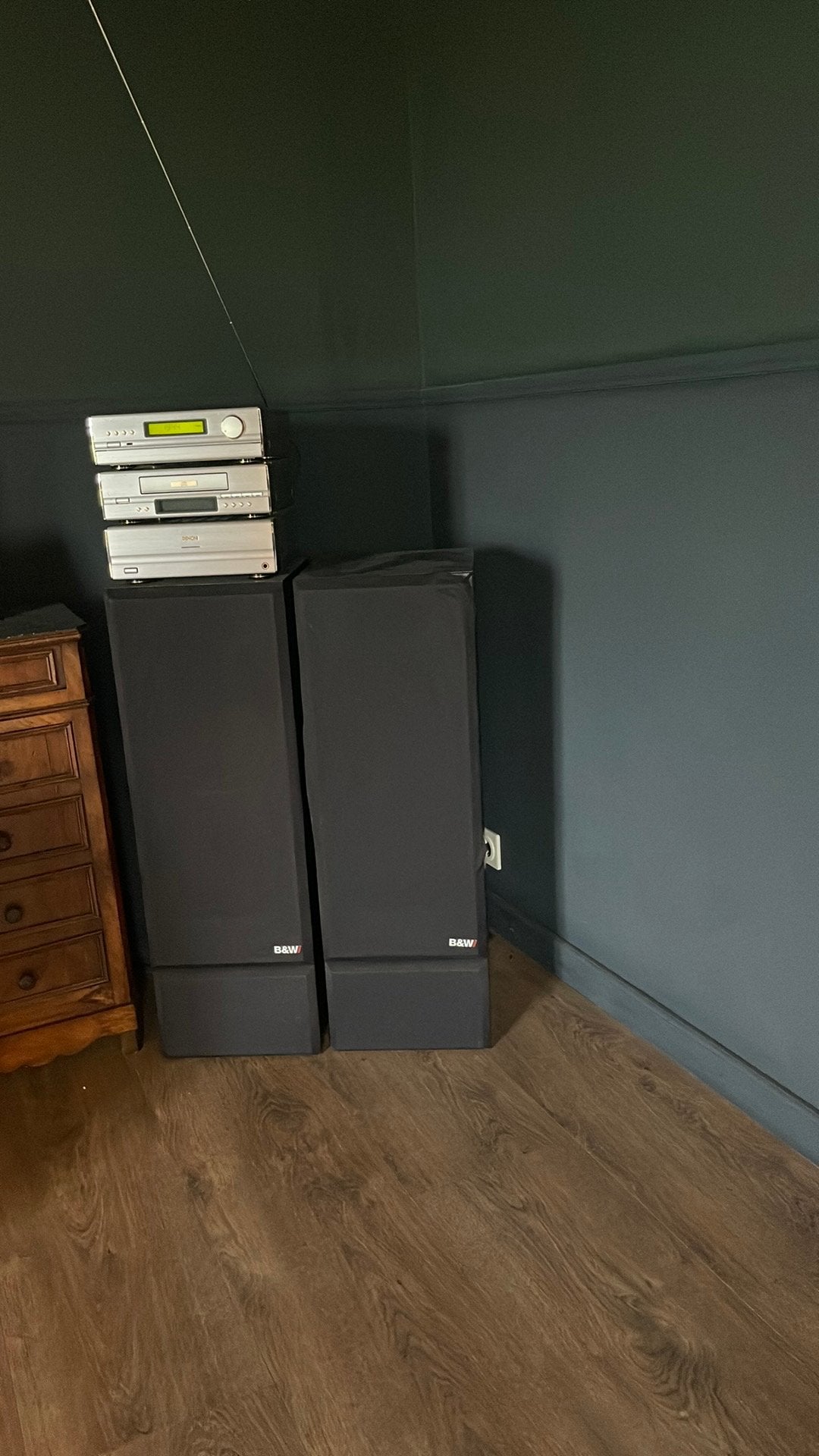 Denon Midi-set met B&W DM330 Speakers, Ophalen, Gebruikt, Denon, Losse componenten