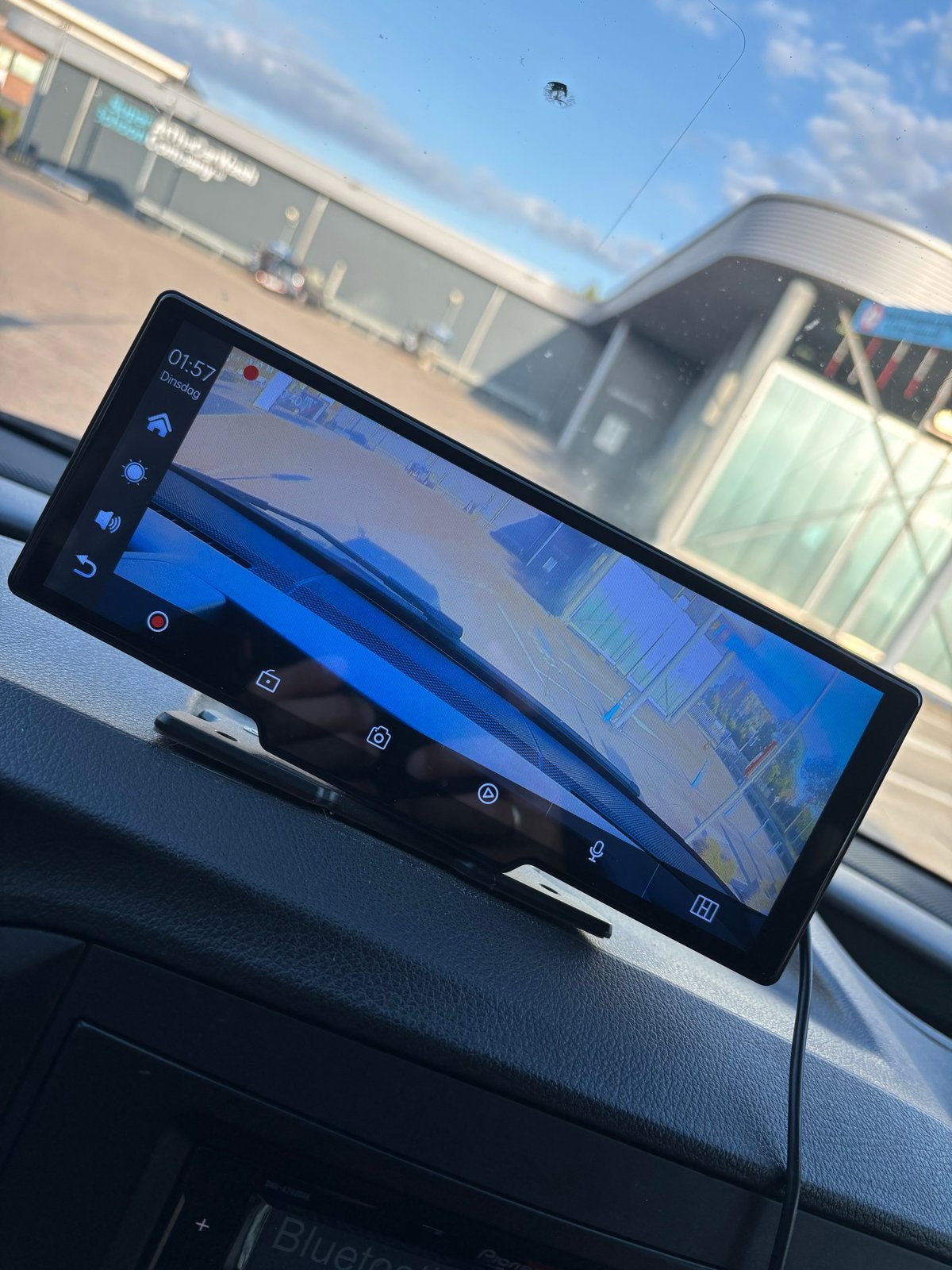 Apple CarPlay Scherm met Dashcam Functie, Auto diversen, Achteruitrijcamera's, Ophalen, Gebruikt