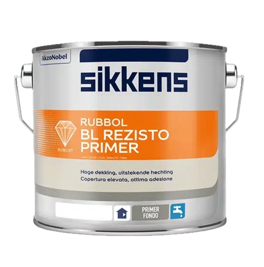Sikkens Rubbol BL Rezisto Primer 2,5L - Wit of RAL kleur, Doe-het-zelf en Verbouw, Verf, Beits en Lak, -, Wit, -, Nieuw